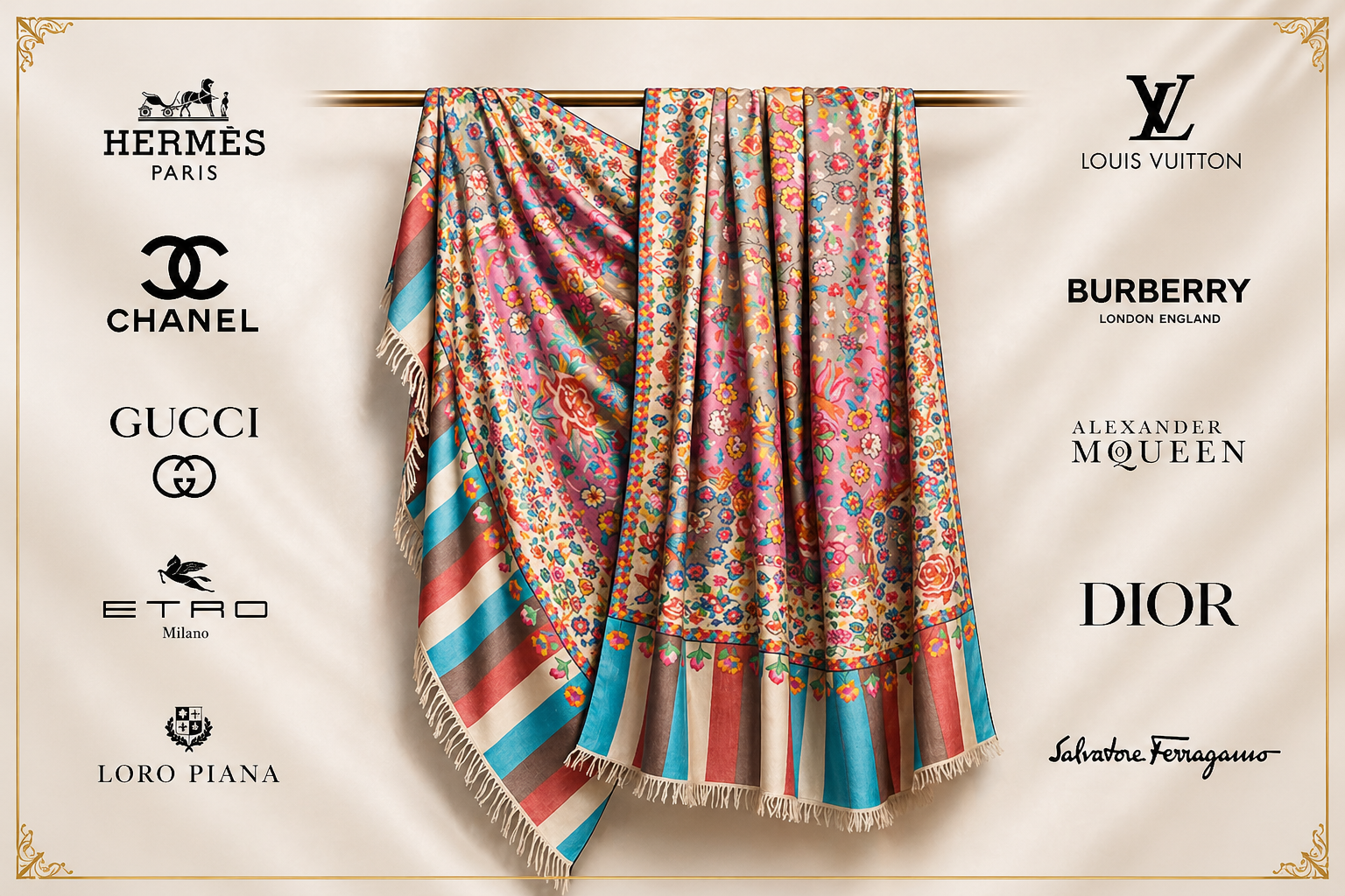 Luxury shawl brands-www.woolgold.com